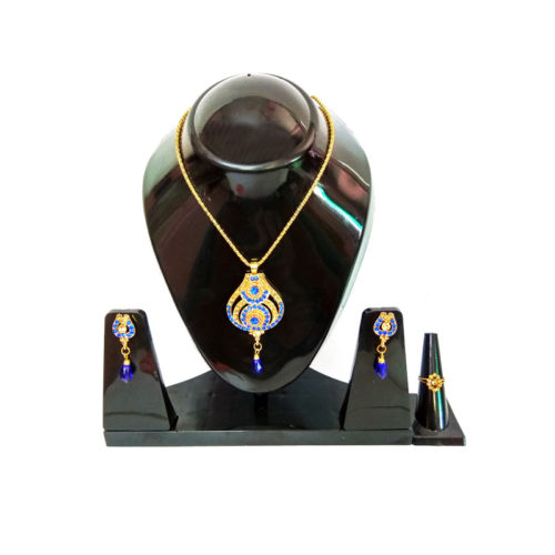 Royal-Blue-Pendant-with-Earrings-and-ring-set